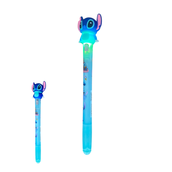 Caneta com luz do personagem Stich