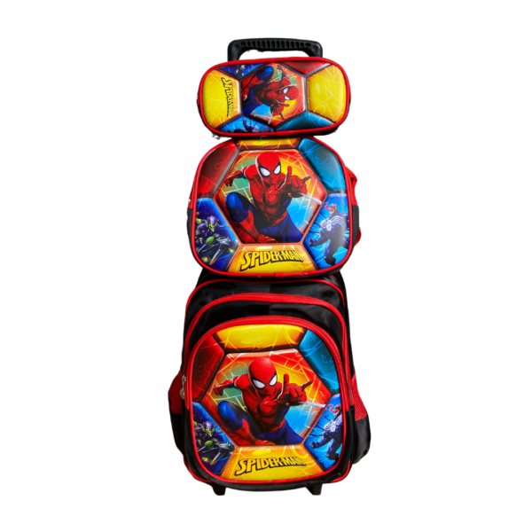 Mochila com Rodinhas Escolar Homem Aranha