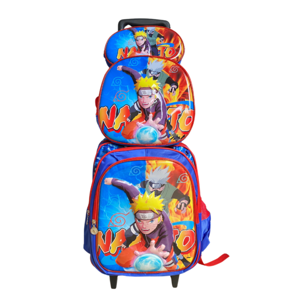 Mochila com Rodinhas Escolar Naruto
