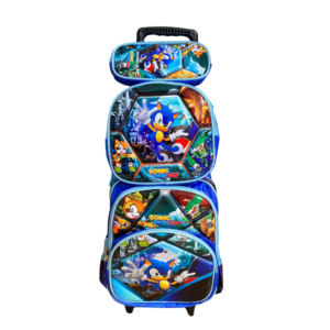 Mochila com Rodinhas Escolar Sonic
