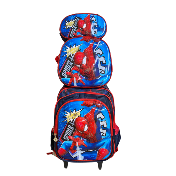 Mochila com Rodinhas Escolar Homem Aranha