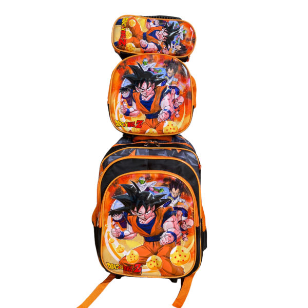 Mochila com Rodinhas Escolar Dragon Ball